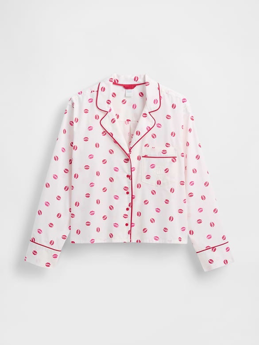 Gap × Summer Fridays Relaxed Poplin Kiss PJ Shirt